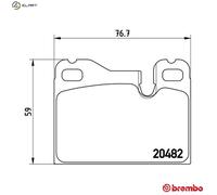 BRAKE PAD SET DISC BRAKE P 65 003 FOR PORSCHE M 31.01/XK/XJ 2.0L M44.12 2.7L 944