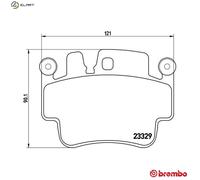 BREMBO P 65 009 Brake pad set