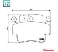 BREMBO P 65 009 Brake pad set