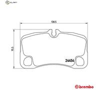 BREMBO P 65 013 Brake pad set