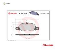 Brembo P65018 Front Disc Brake Pad - Set of 4