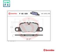 Brake pads P 65 020 BREMBO for PORSCHE PANAMERA PANAMERA Sport Turismo