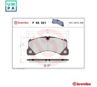 BREMBO P65021 Brake Pad Set Front Fits Audi e-Tron GT Bentley Porsche Cayenne VW