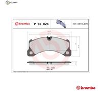 BREMBO P 65 026 Brake pad set