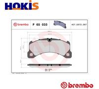Brake pads P 65 033 BREMBO for PORSCHE MACAN PANAMERA PANAMERA Sport Turismo