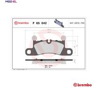 BREMBO P 65 042 Brake pad set