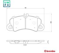BREMBO P 65 043X Brake pad set