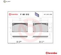 BRAKE PAD SET DISC BRAKE FOR JAGUAR XJ/ESPORTIVO/Convertible XJS XJSC RENAULT