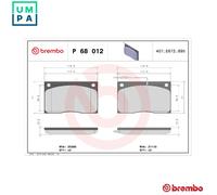 BRAKE PAD SET DISC BRAKE FOR JAGUAR XJ/ESPORTIVO/Convertible XJS XJSC RENAULT