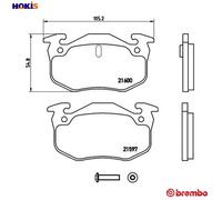 BREMBO P 68 018 Brake pad set