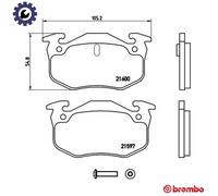 BREMBO P 68 018 Brake pad set