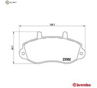 Front Brake Pad Set BREMBO P 68 025 for Vauxhall/Renault Movano/Movano/Master (9