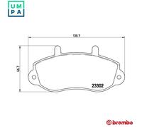 BREMBO P 68 025 Brake pad set