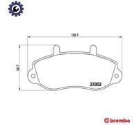 BREMBO P 68 025 Brake pad set