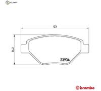 BREMBO P 68 031 Brake pad set