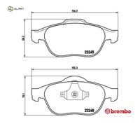 BRAKE PAD SET DISC BRAKE P 68 032 FOR RENAULT LAGUNA/II/Grandtour/Sport/Tourer
