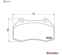 BREMBO P 68 036 Brake pad set