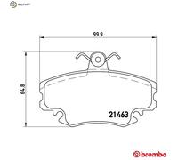 BREMBO P 68 038 Brake pad set