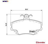 BRAKE PAD SET DISC BRAKE P 68 038 FOR RENAULT 18/Break/Variable 19/II/Mk/ 1.8L