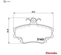 BREMBO P 68 038 Brake pad set