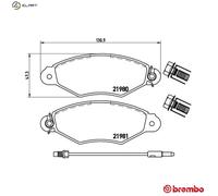 Brembo Brake Pad Set P 68 042 – Disc Brake for Renault Kangoo/Express/Rapid 1.5L 4cyl