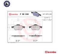 BREMBO P 68 048 Brake pad set