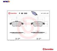 BREMBO P 68 050 Brake pad set
