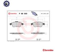 BREMBO P 68 050X Brake pad set