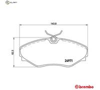 Brembo Brake Pad Set P 68 055 - Front Axle Disc Brake - for Renault Avantime, Espace Mk III