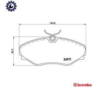 BRAKE PAD SET DISC BRAKE P 68 055 FOR RENAULT ESPACE/III/Mk AVANTIME 2.2L 4cyl