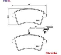 BREMBO P 68 058 Brake pad set