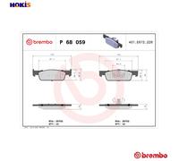 BREMBO P 68 059 Brake pad set