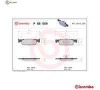 BREMBO P 68 059X Brake pad set