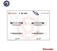 BREMBO P 68 059X Brake pad set