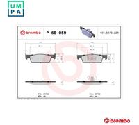 BREMBO P 68 059X Brake pad set