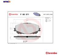 Ferodo Front Brake Pad Kit For Renault Scenic IV Megane IV Captur II