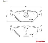 BREMBO P 71 006 Brake pad set