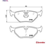 BREMBO P 71 006 Brake pad set