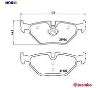 BREMBO P 71 006 Brake pad set