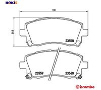 BREMBO P 78 010 Brake pad set