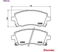 BREMBO P 78 010 Brake pad set