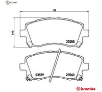 BREMBO P 78 010 Brake pad set