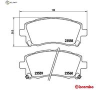 BREMBO P 78 010X Brake pad set