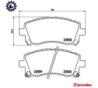 BREMBO P 78 010X Brake pad set