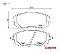BRAKE PAD SET DISC BRAKE P 78 013 FOR TOYOTA SUBARU B3/Hatchback OUTBACK XV 2.0L