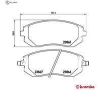 BREMBO P 78 013X Brake pad set