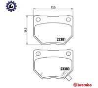 BREMBO P 78 016 Brake pad set