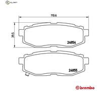 BRAKE PAD SET DISC BRAKE P 78 018 FOR TOYOTA SUBARU TRIBECA/SUV B3/Hatchback 86