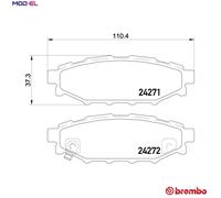 BRAKE PAD SET DISC BRAKE P 78 020 FOR SUBARU B3/Hatchback OUTBACK LEGACY/V/IV