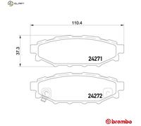Brembo Xtra Brake Pad Set P78020X - Front or - Rear Axle - Free Shipping
